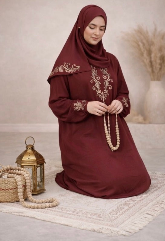 طقم صلاة مطرود بالشعرة _أناقة ووقار في كل ركعة