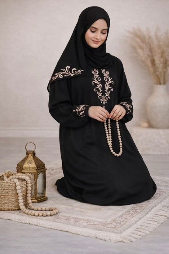 طقم صلاة مطرود بالشعرة _أناقة ووقار في كل ركعة