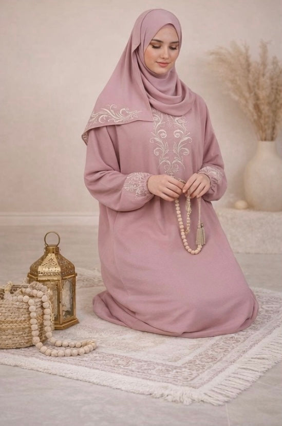 طقم صلاة مطرود بالشعرة _أناقة ووقار في كل ركعة